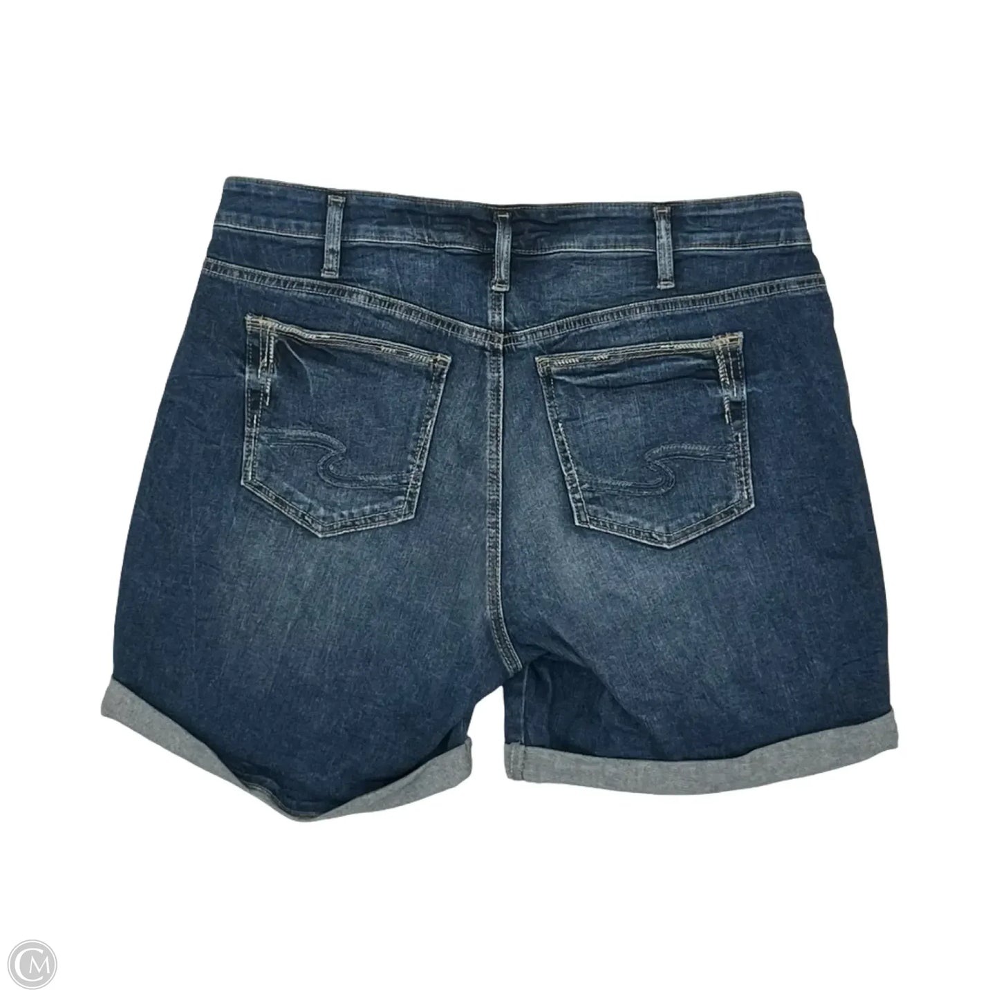 Shorts By Silver In Blue Denim, Size: 16