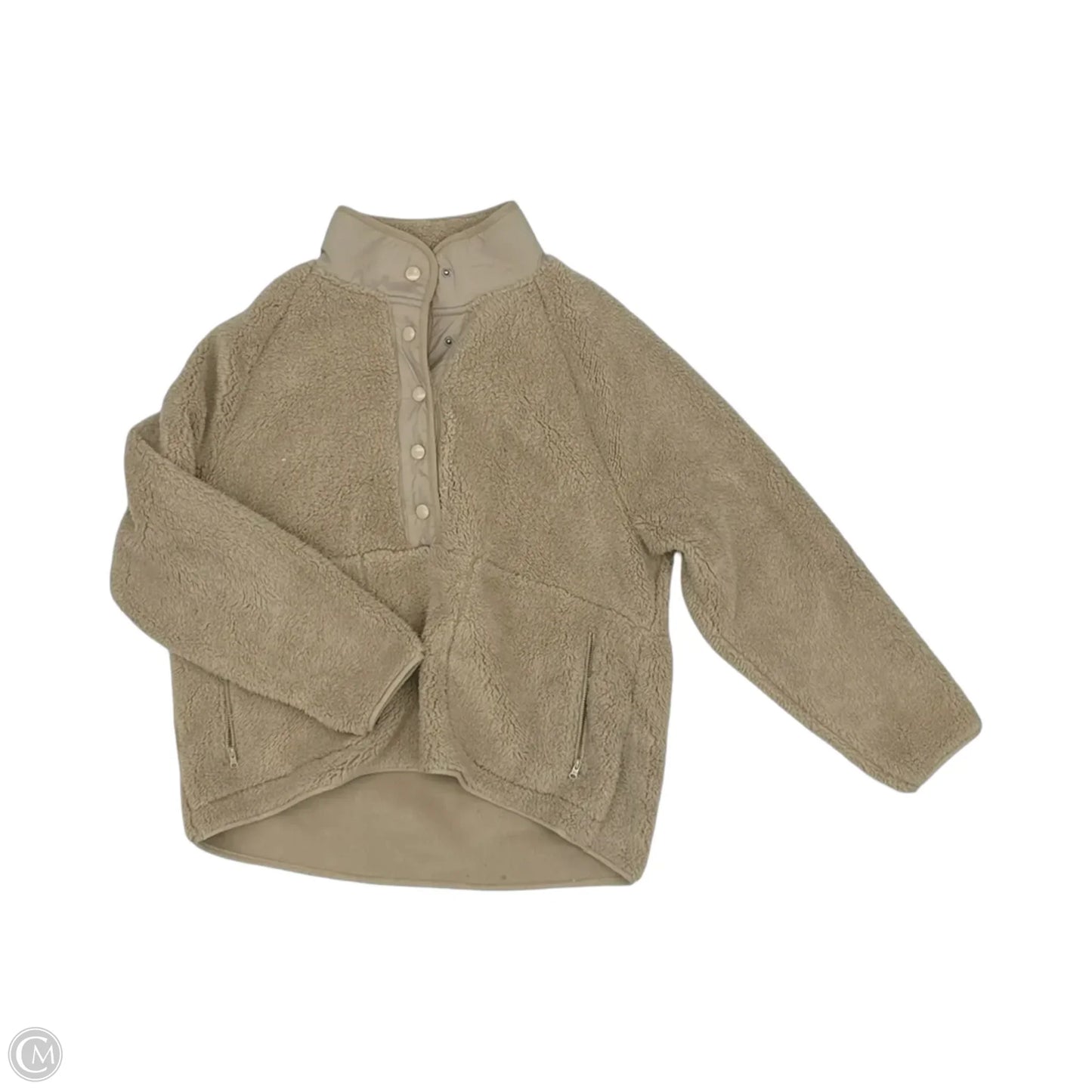 Jacket Faux Fur & Sherpa By Lou And Grey In Tan, Size: L