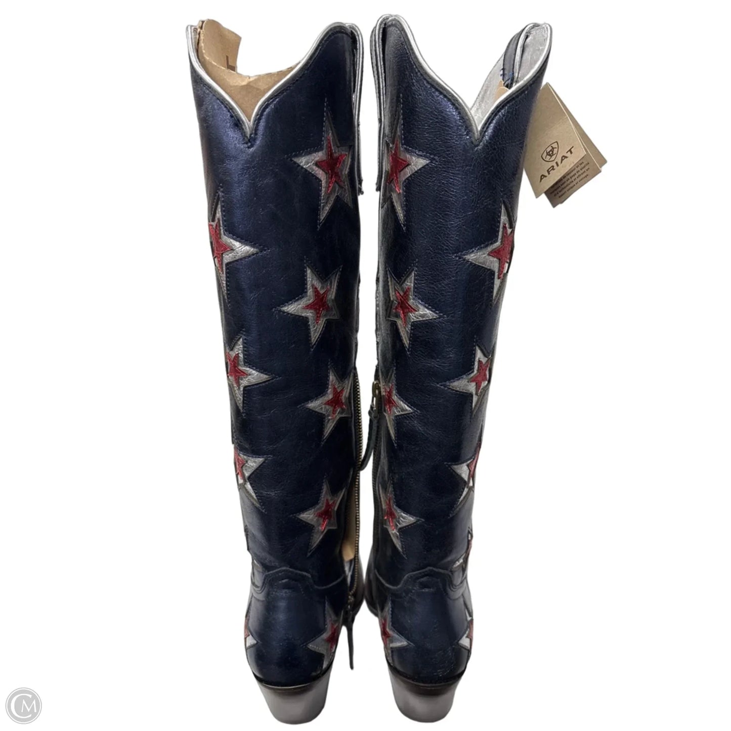 Boots Western By Ariat In Blue & Red & White, Size: 9