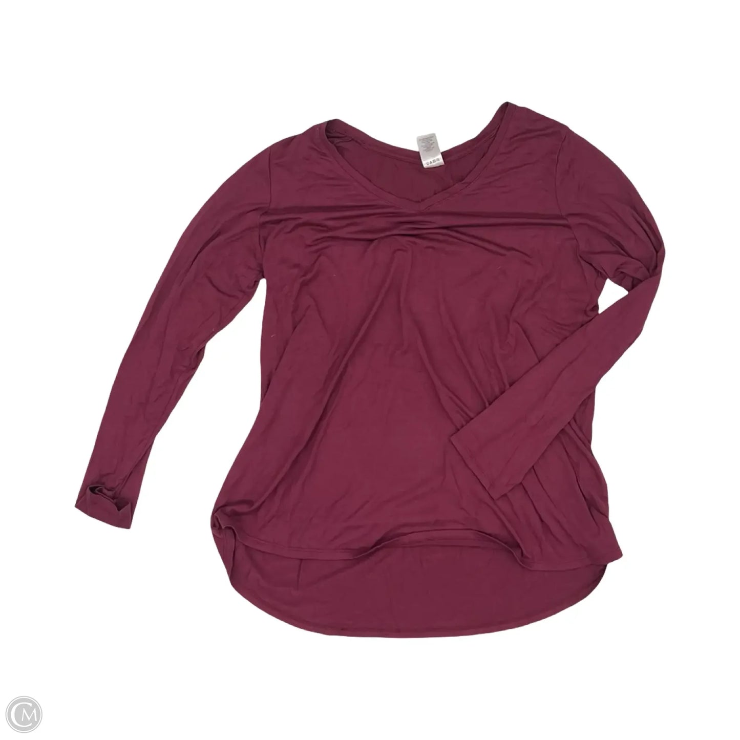 Top Long Sleeve By Members Mark In Maroon, Size: Xl