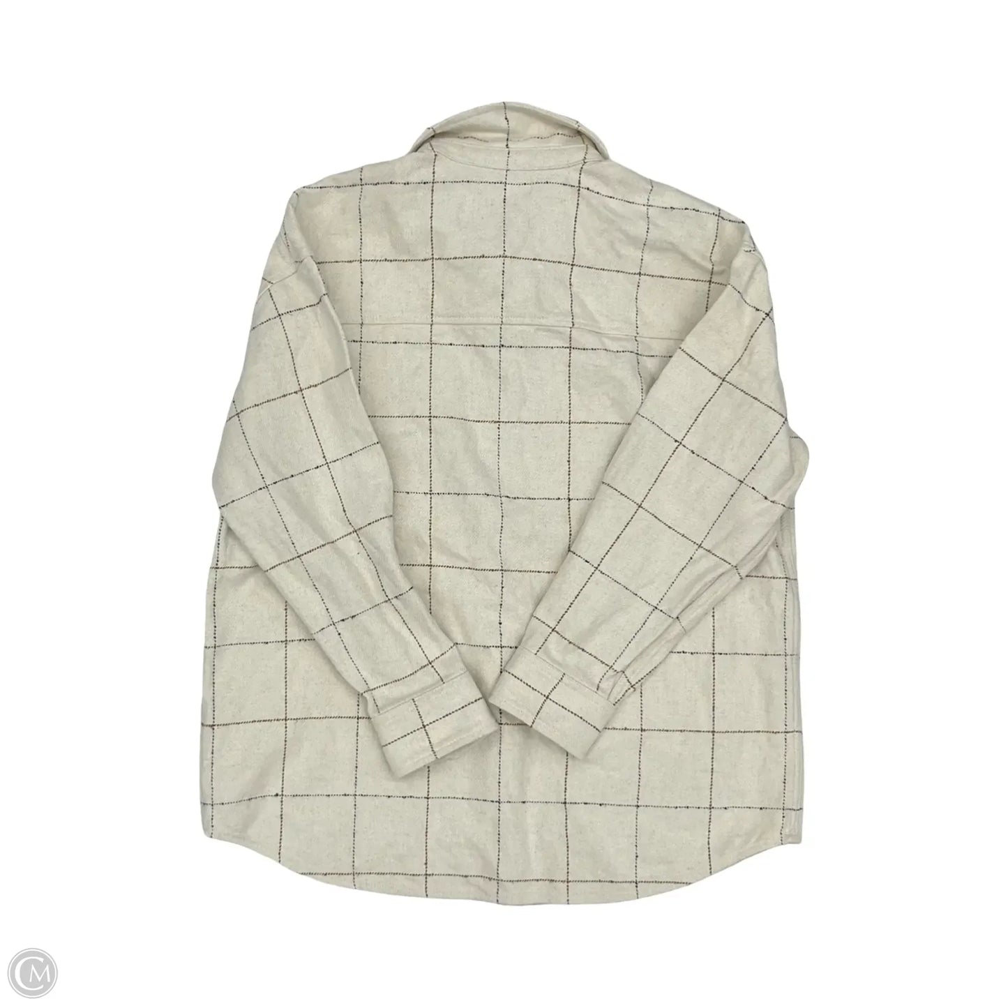 Jacket Shirt By Madewell In Cream, Size: M