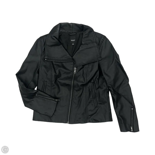 Jacket Moto By Simply Vera In Black, Size: S