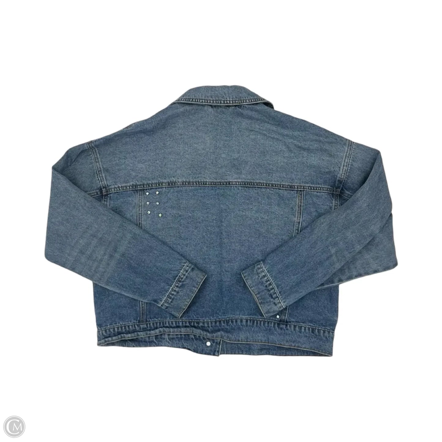 Jacket Denim By Clothes Mentor In Blue Denim, Size: L