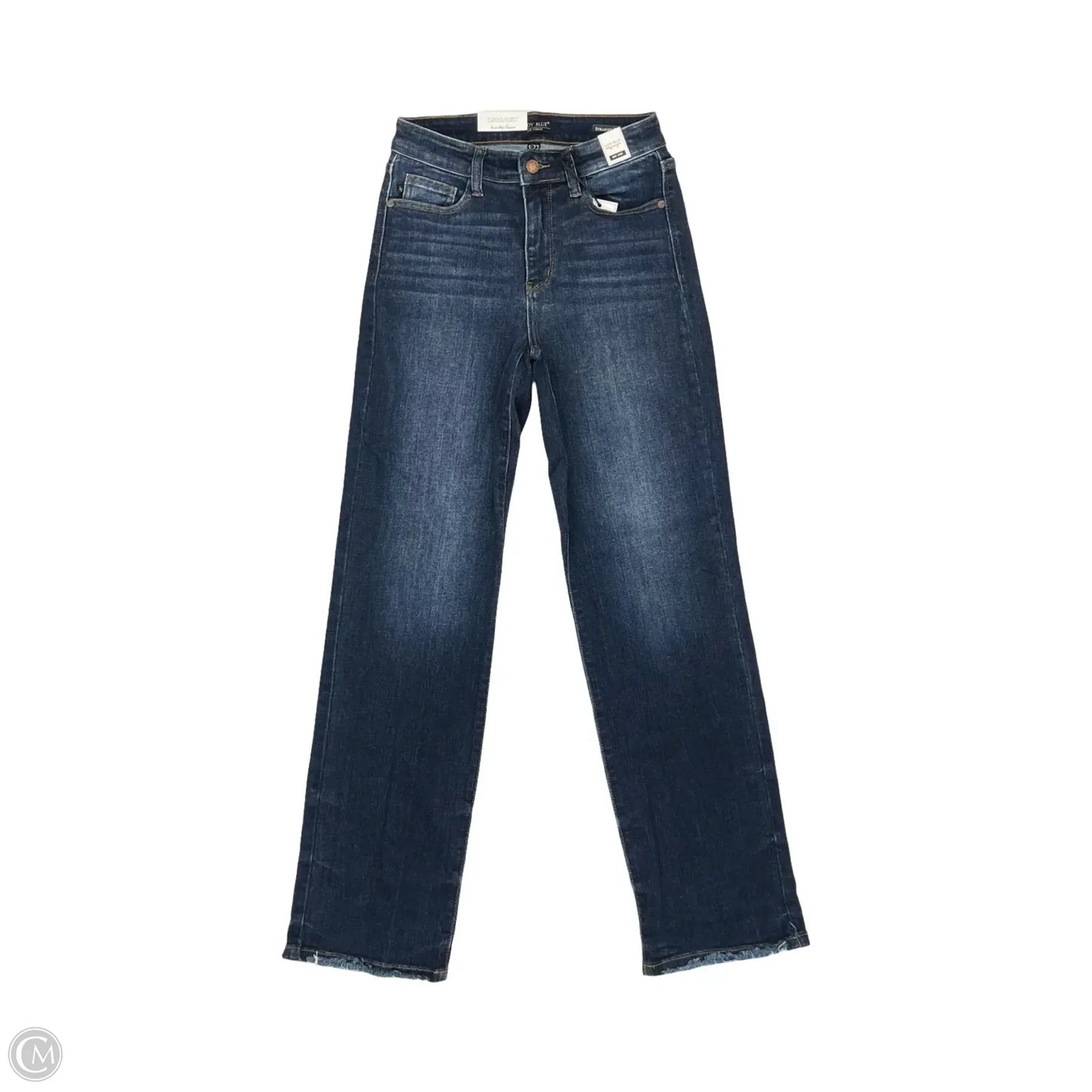 Jeans Straight By Judy Blue In Blue Denim, Size: 4