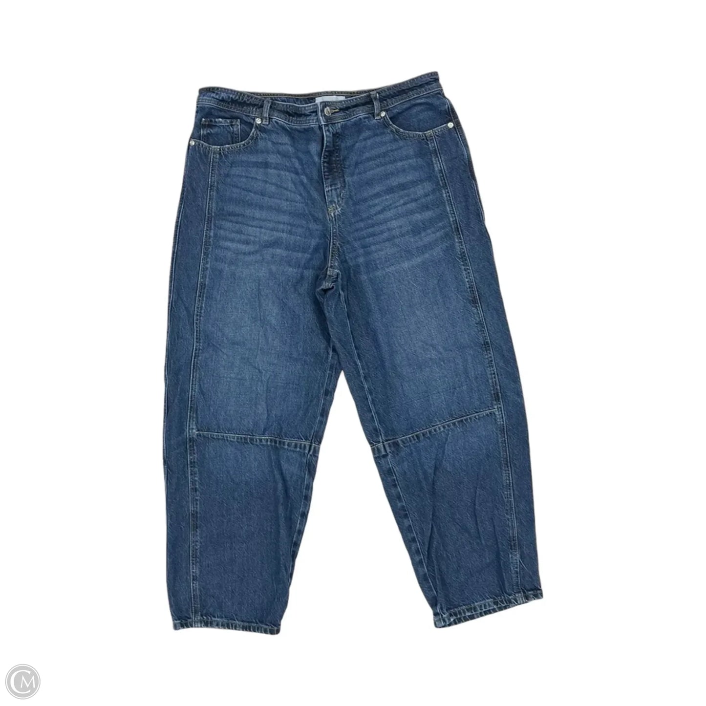 Jeans Wide Leg By Loft In Blue Denim, Size: 14