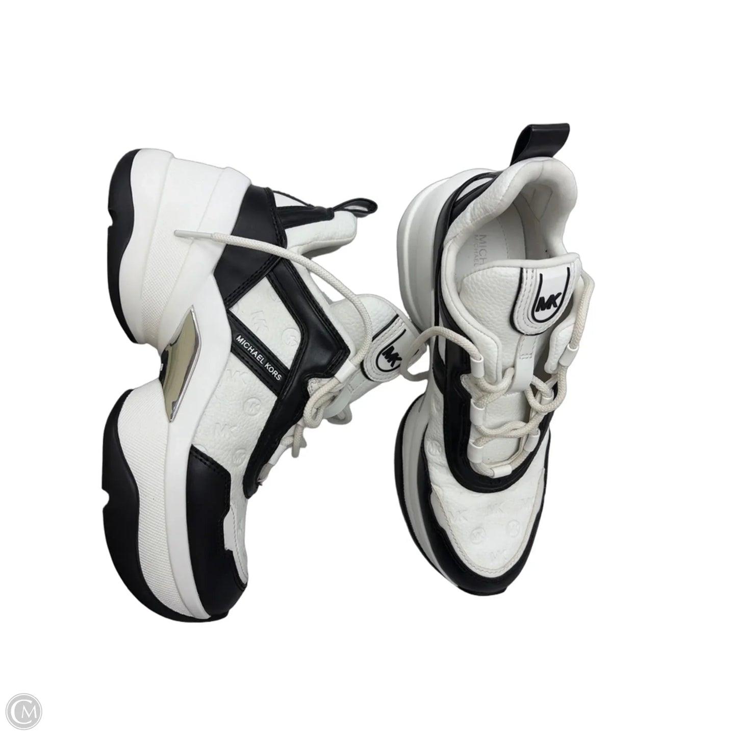 Shoes Designer By Michael Kors In Black & White, Size: 8