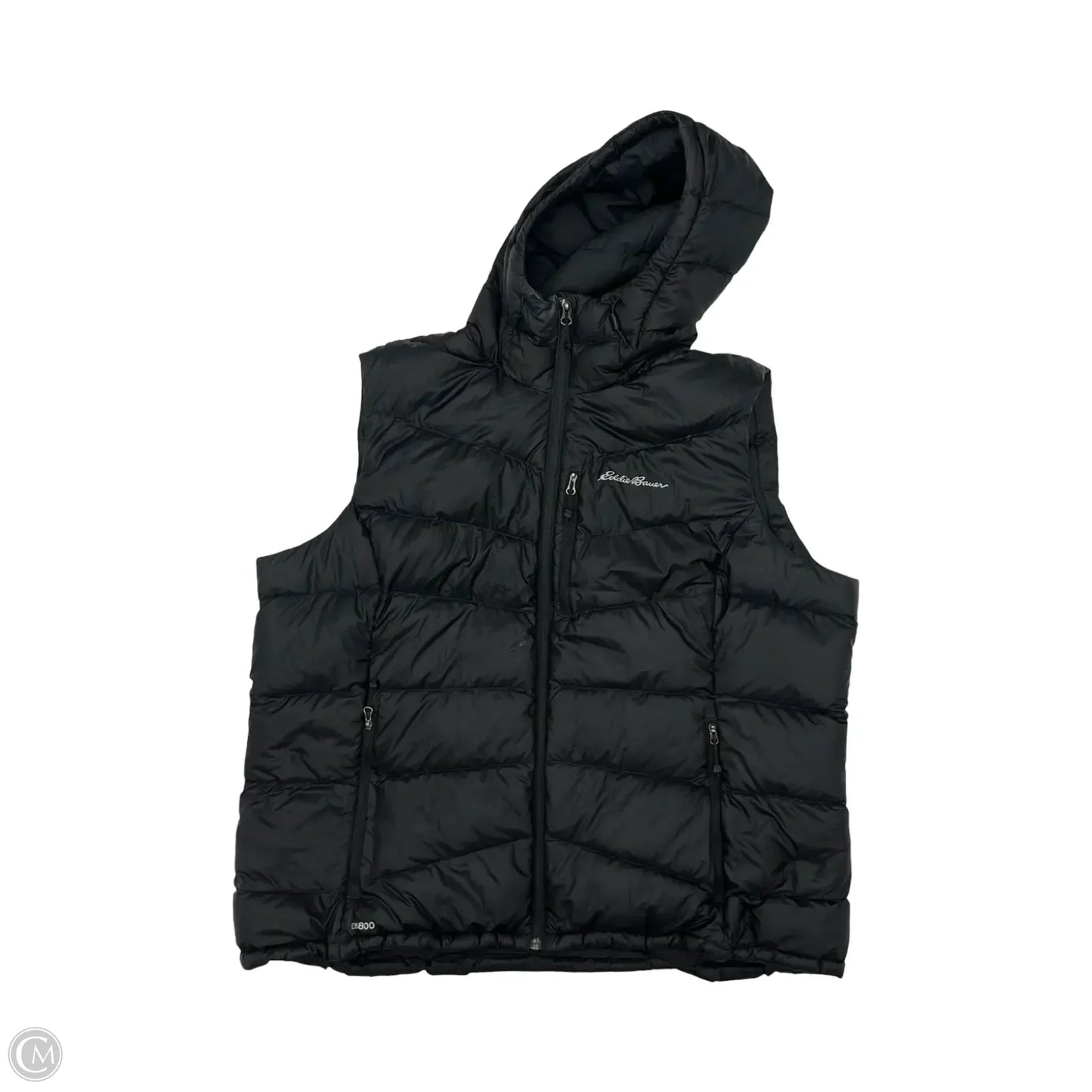Vest Puffer & Quilted By Eddie Bauer In Black, Size: 2x