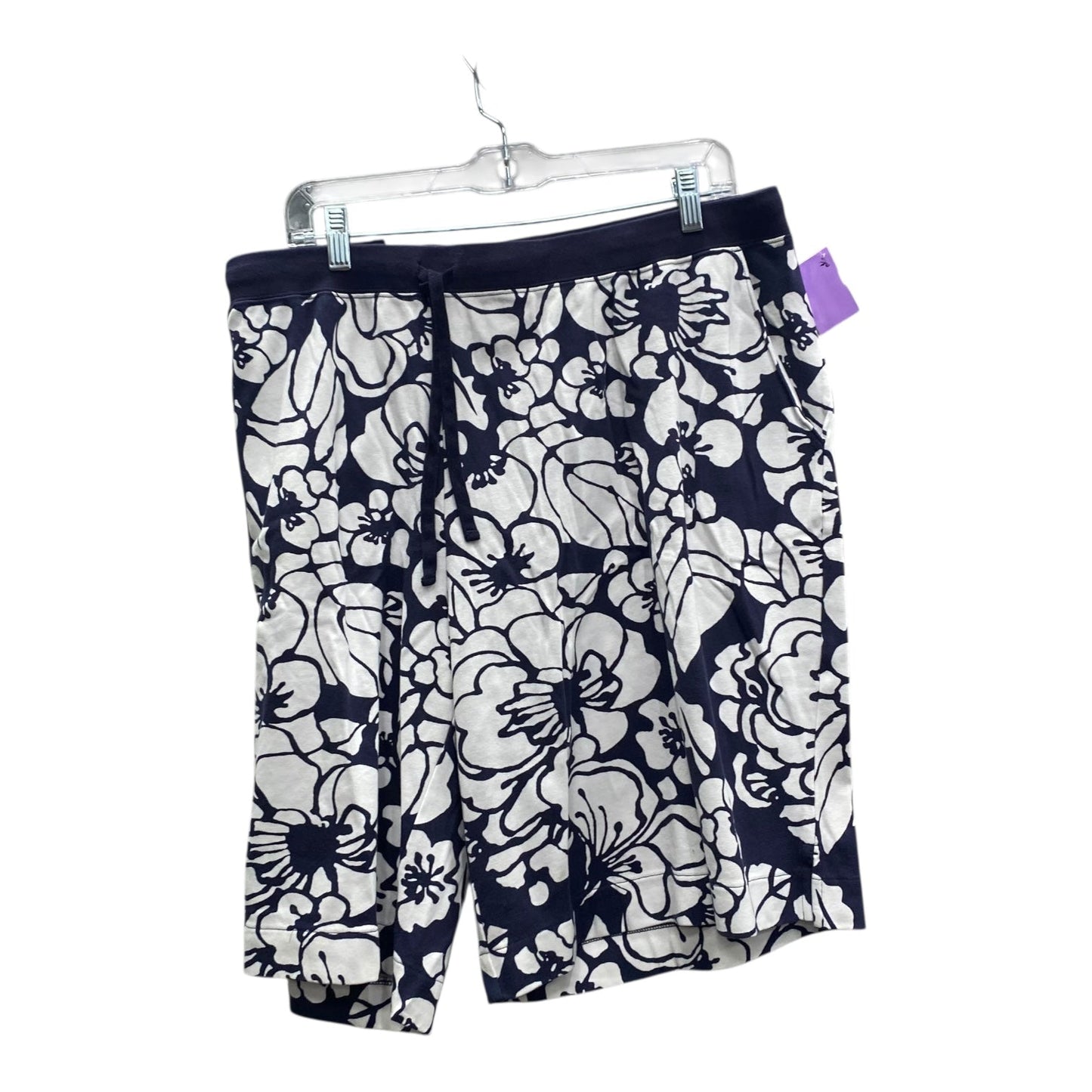 Shorts By Lands End In Blue & White, Size:20