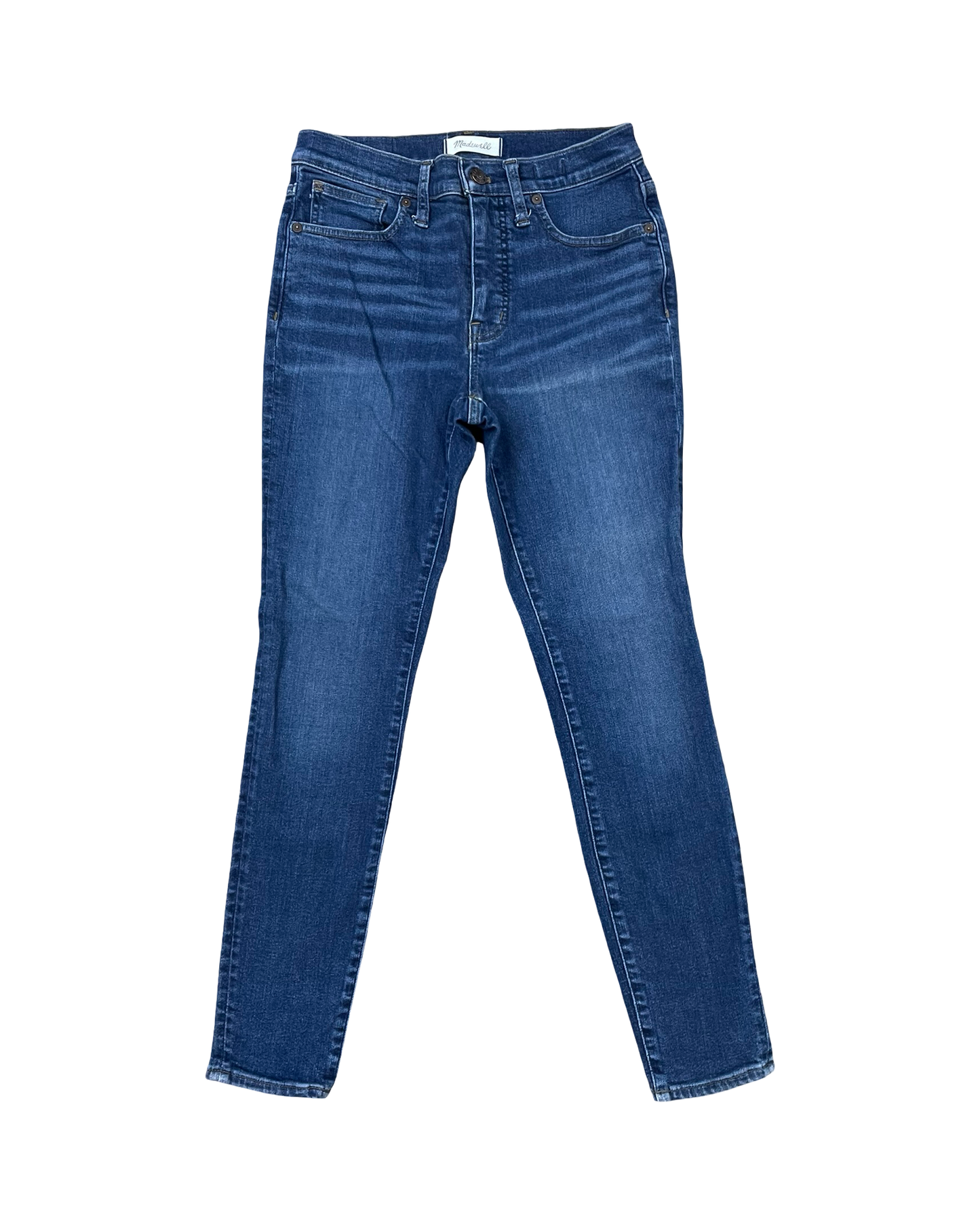 Jeans Skinny By Madewell In Blue Denim, Size:4