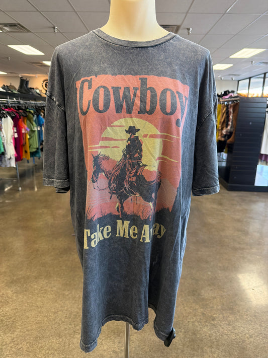 Top Ss By Clothes Mentor In Grey, Size:Xl