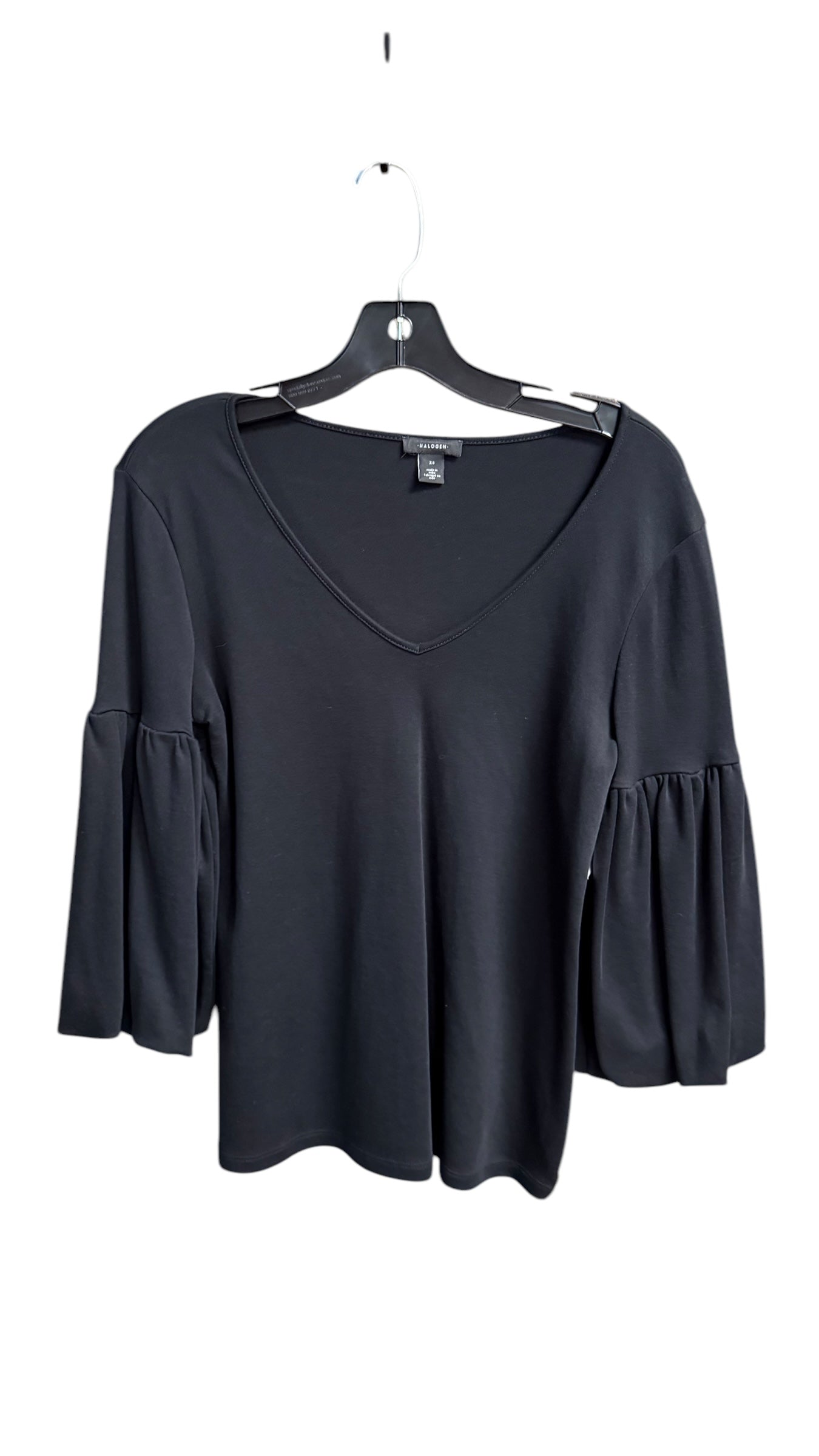 Top Long Sleeve By Halogen In Black, Size: Xs