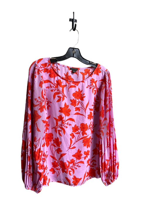 Top Long Sleeve By Ann Taylor In Floral Print, Size: S