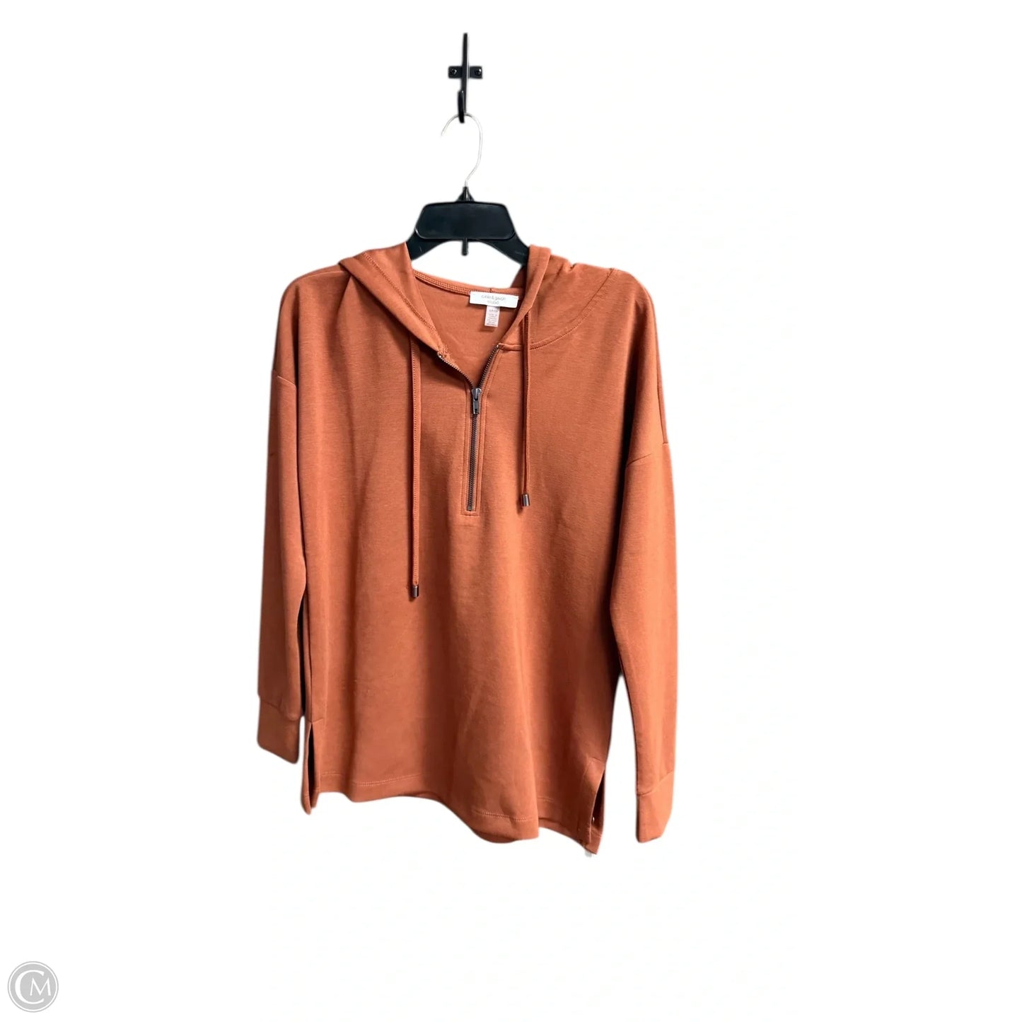Sweatshirt Hoodie By Cable And Gauge In Brown, Size: S