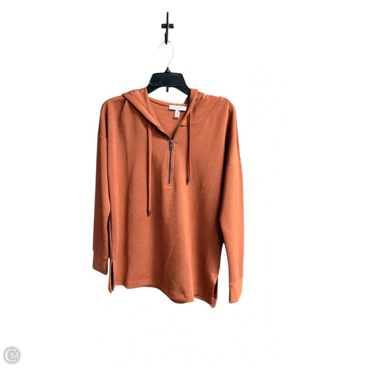 Sweatshirt Hoodie By Cable And Gauge In Brown, Size: S