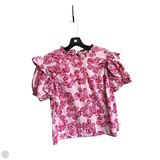 Top Short Sleeve By Jodifl In Pink, Size: S