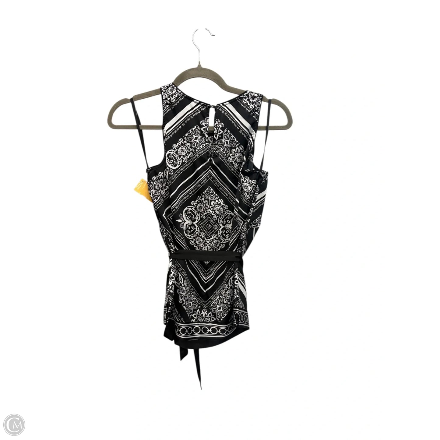 Top Sleeveless By White House Black Market In Geometric Pattern, Size: Xs