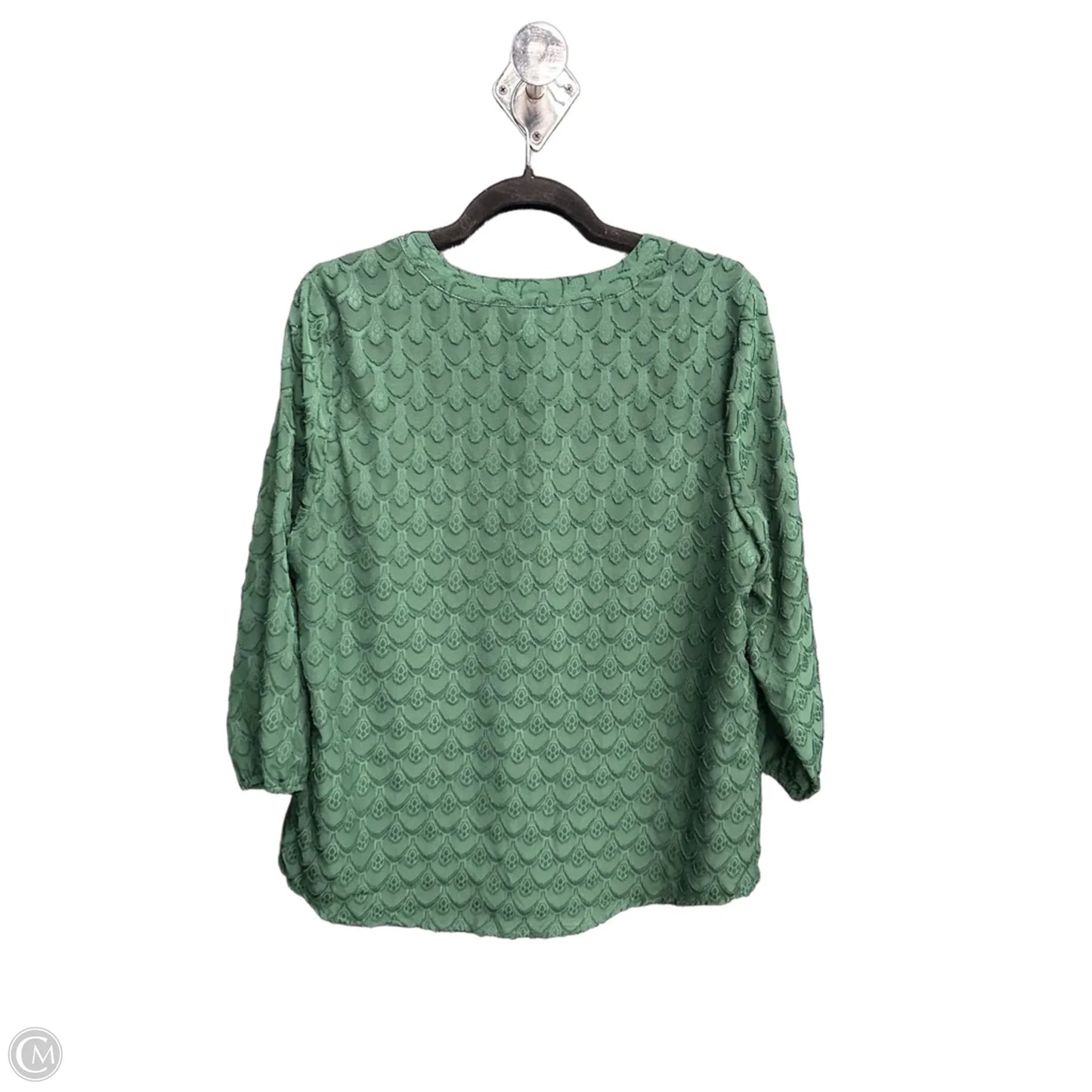 Top Short Sleeve By Croft And Barrow In Green, Size: M