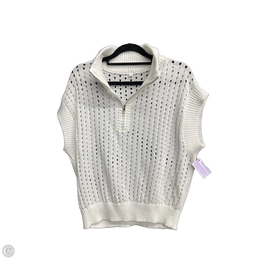 Top Sleeveless By Clothes Mentor In White, Size: S