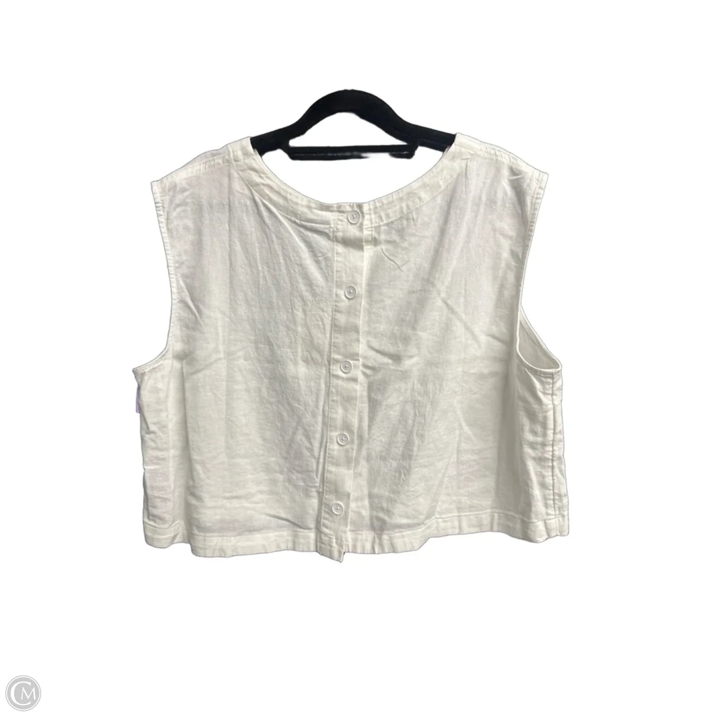 Top Sleeveless By A New Day In White, Size: Xl