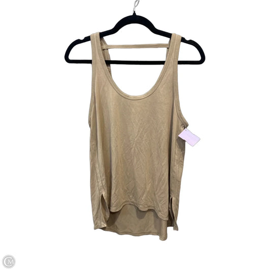 Athletic Tank Top By Lululemon In Tan, Size: S