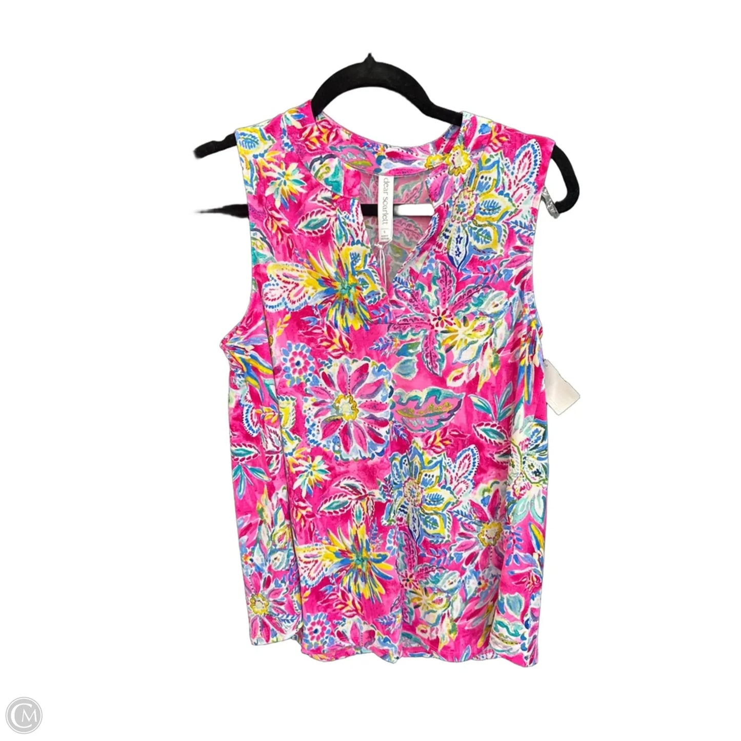Top Sleeveless By Dear Scarlett In Pink, Size: S