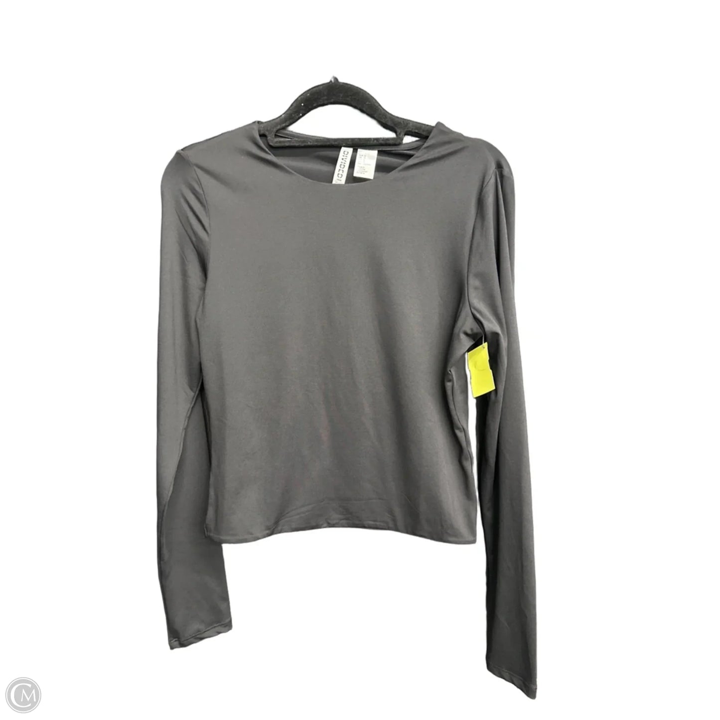 Top Long Sleeve Basic By Divided In Black, Size: M
