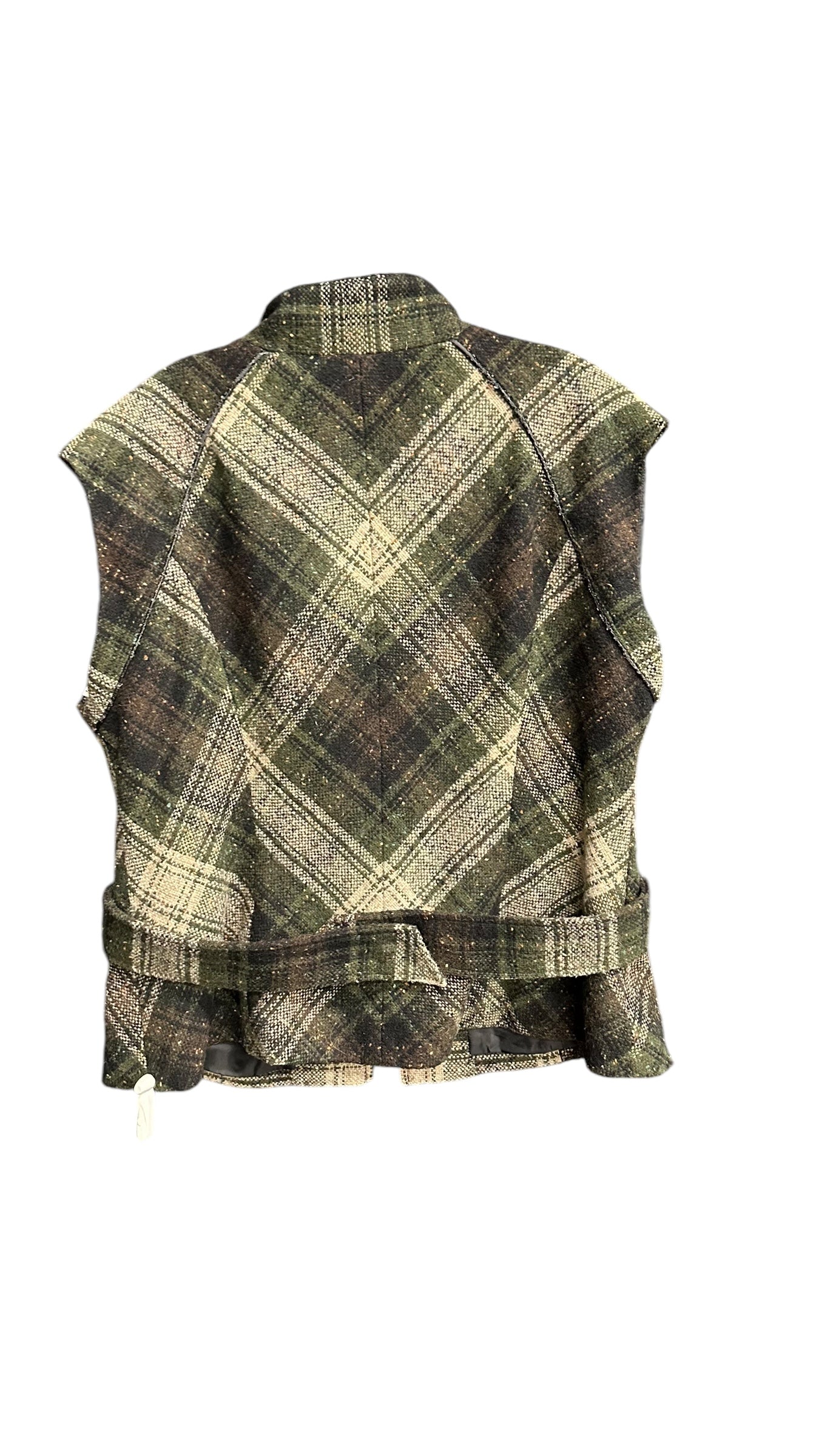 Vest Fleece By Cabi In Plaid Pattern, Size: M