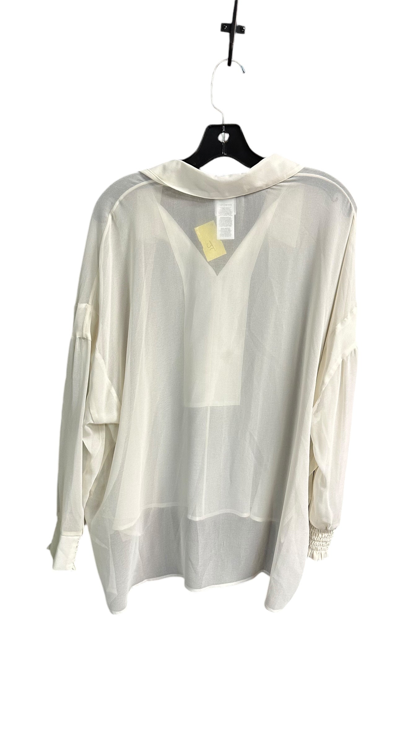 Top Long Sleeve By Cabi In Ivory, Size: M