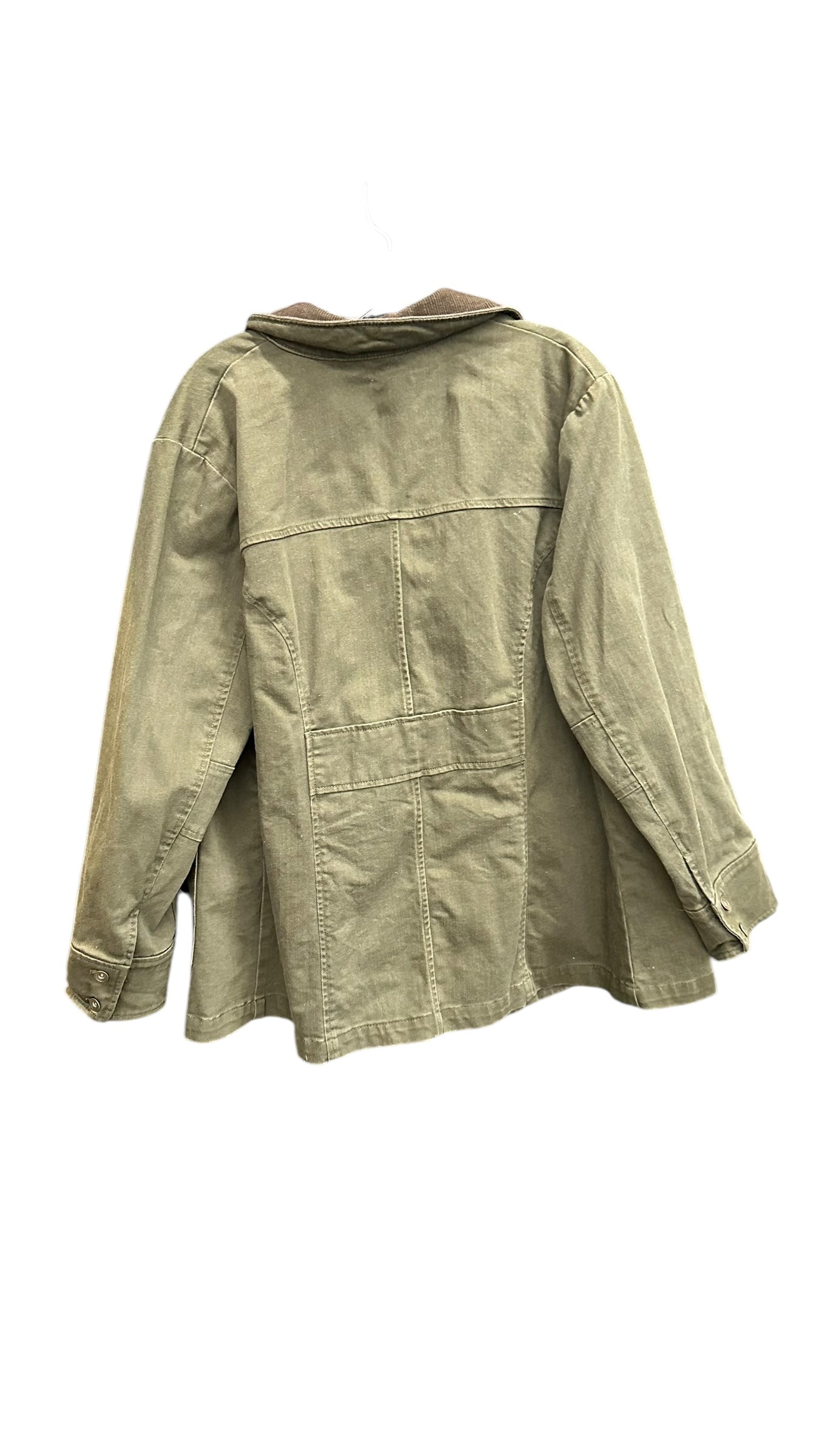 Jacket Denim By Cj Banks In Green, Size: L