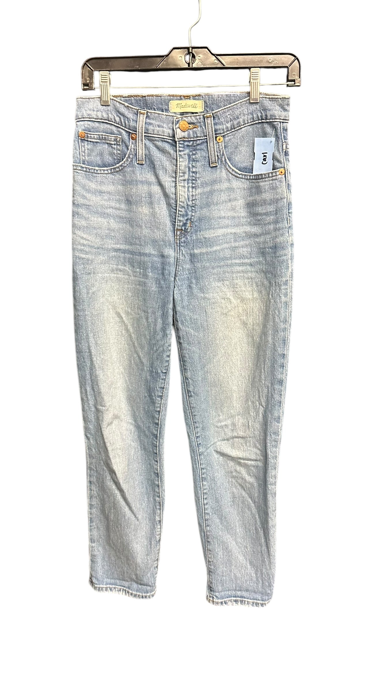 Jeans Straight By Madewell In Blue Denim, Size: 2