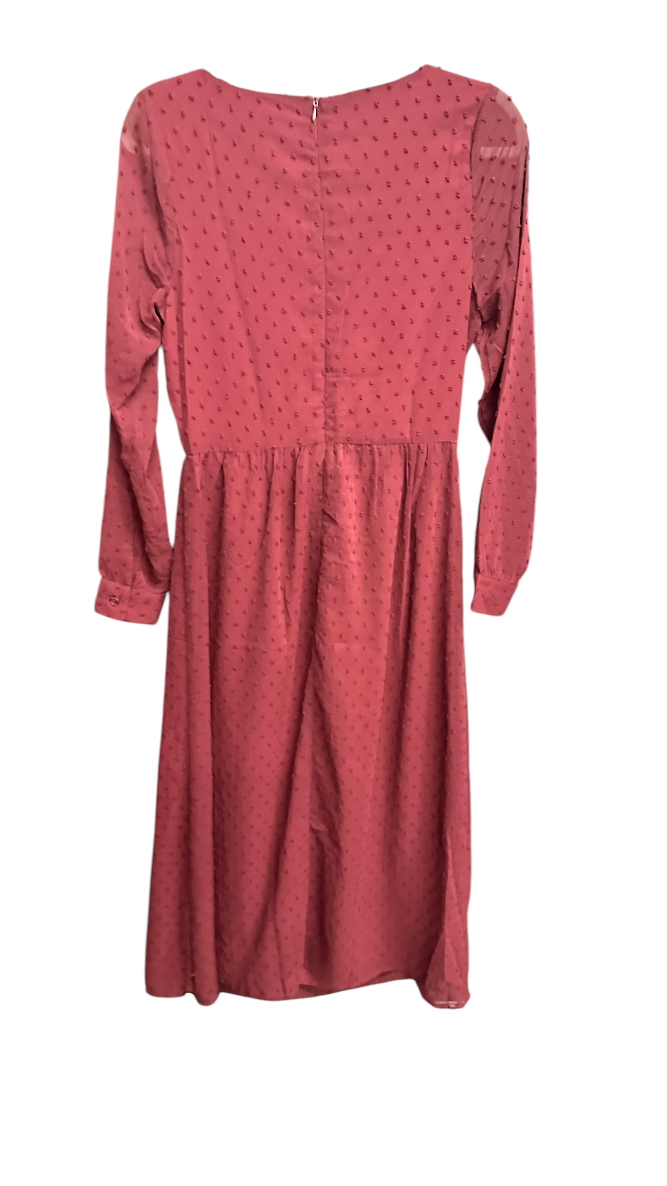 Dress Casual Midi By Clothes Mentor In Maroon, Size: S