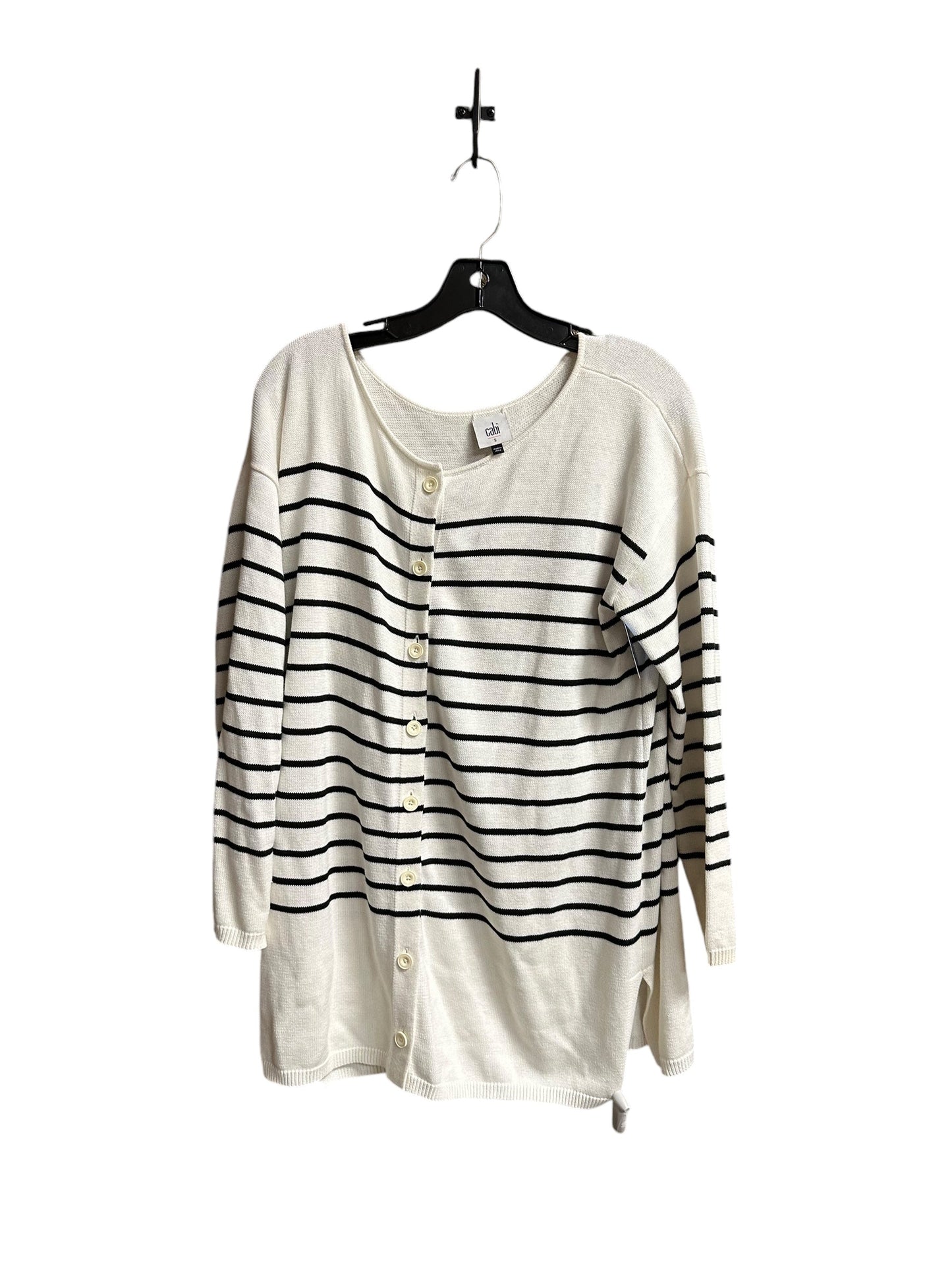 Sweater By Cabi In Black & White, Size: S