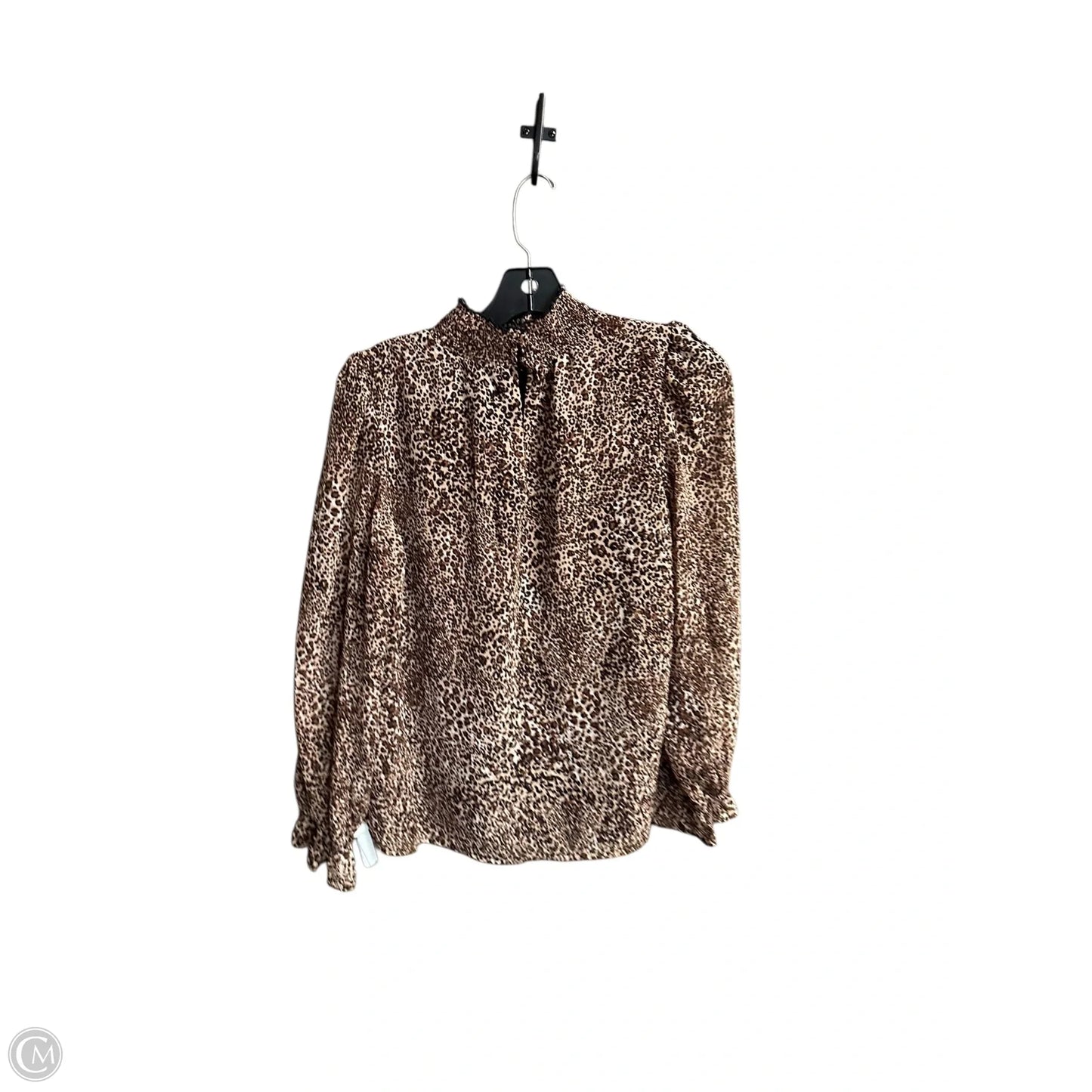 Top Long Sleeve By 1.state In Leopard Print, Size: Xs