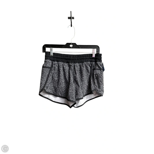 Athletic Shorts By Lululemon In Black & White, Size: S