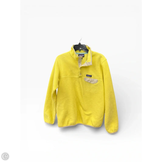 Sweatshirt Collar By Patagonia In Yellow, Size: M