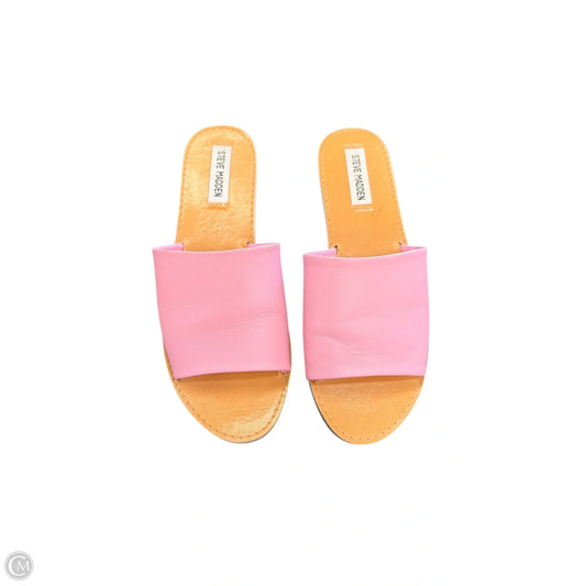 Sandals Flats By Steve Madden In Pink, Size: 8.5