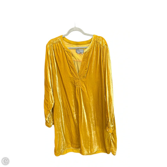 Dress Casual Short By Anthropologie In Yellow, Size: Xl