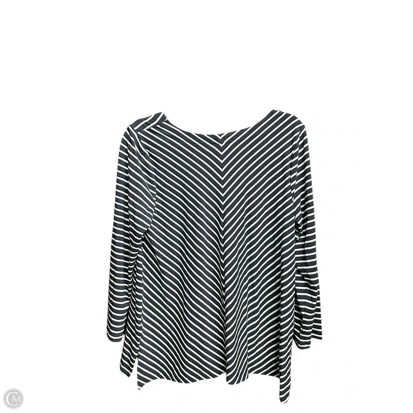 Top Long Sleeve By J. Jill In Striped Pattern, Size: M