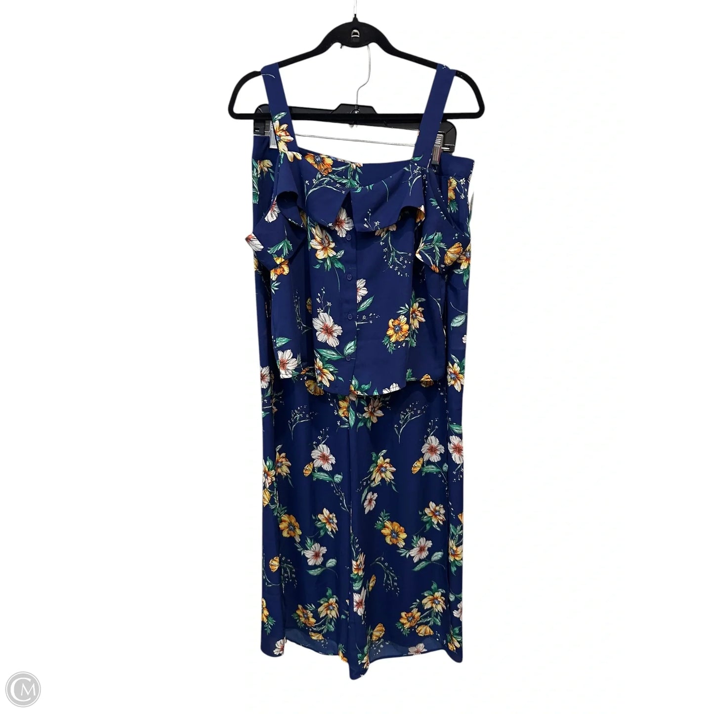 Pants Set 2pc By Clothes Mentor In Floral Print, Size: M & L