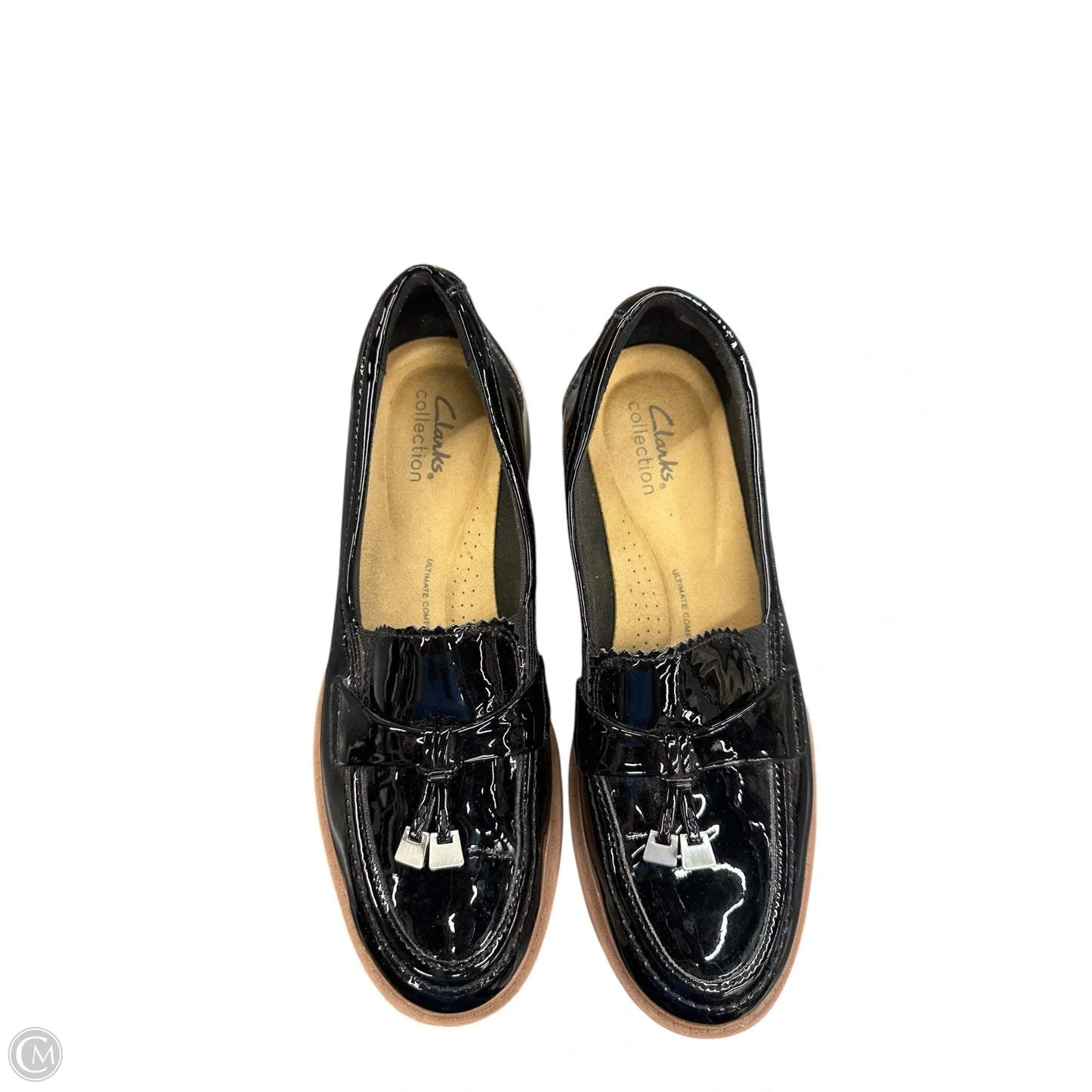 Shoes Flats By Clarks In Black, Size: 8