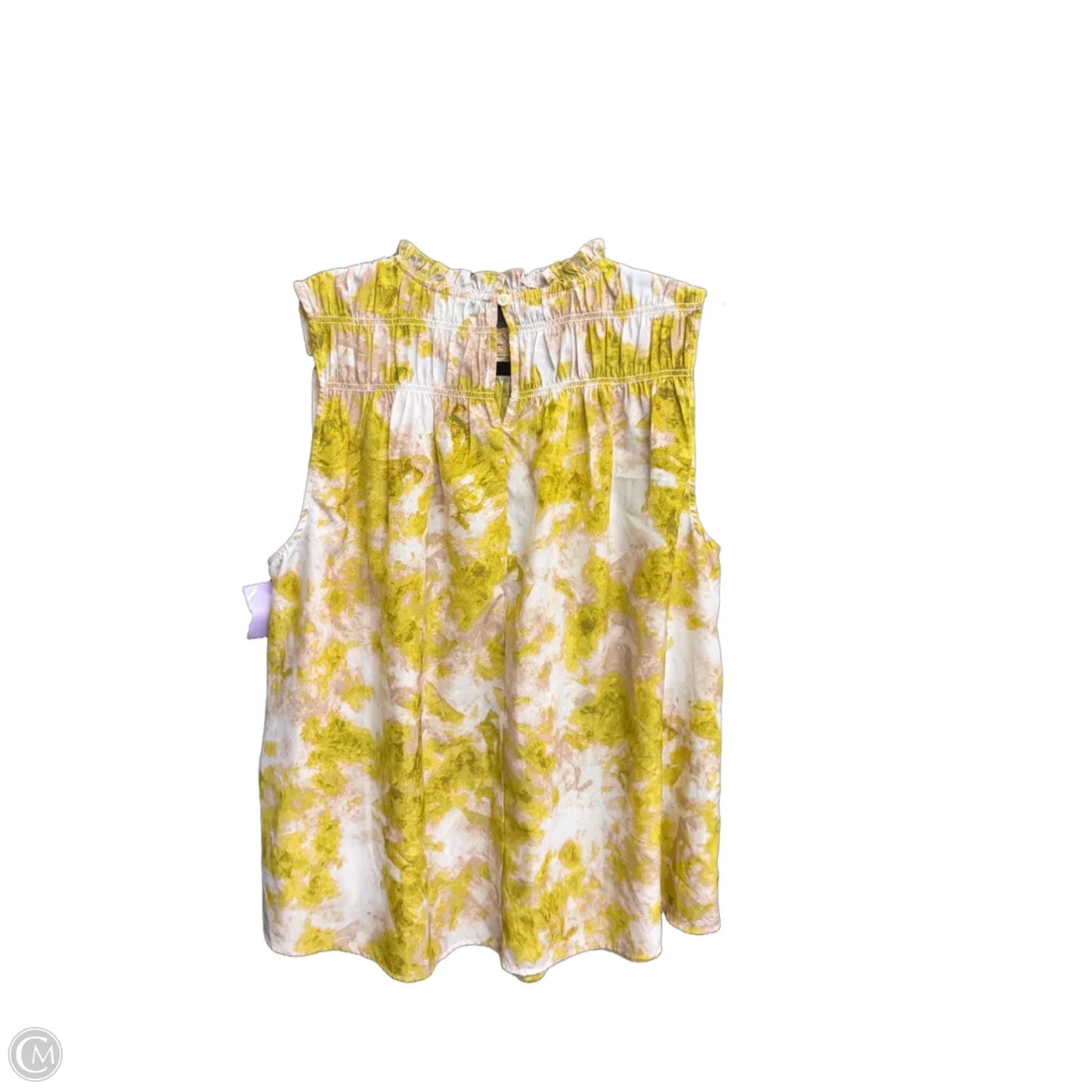 Top Sleeveless By Joie In Yellow, Size: L
