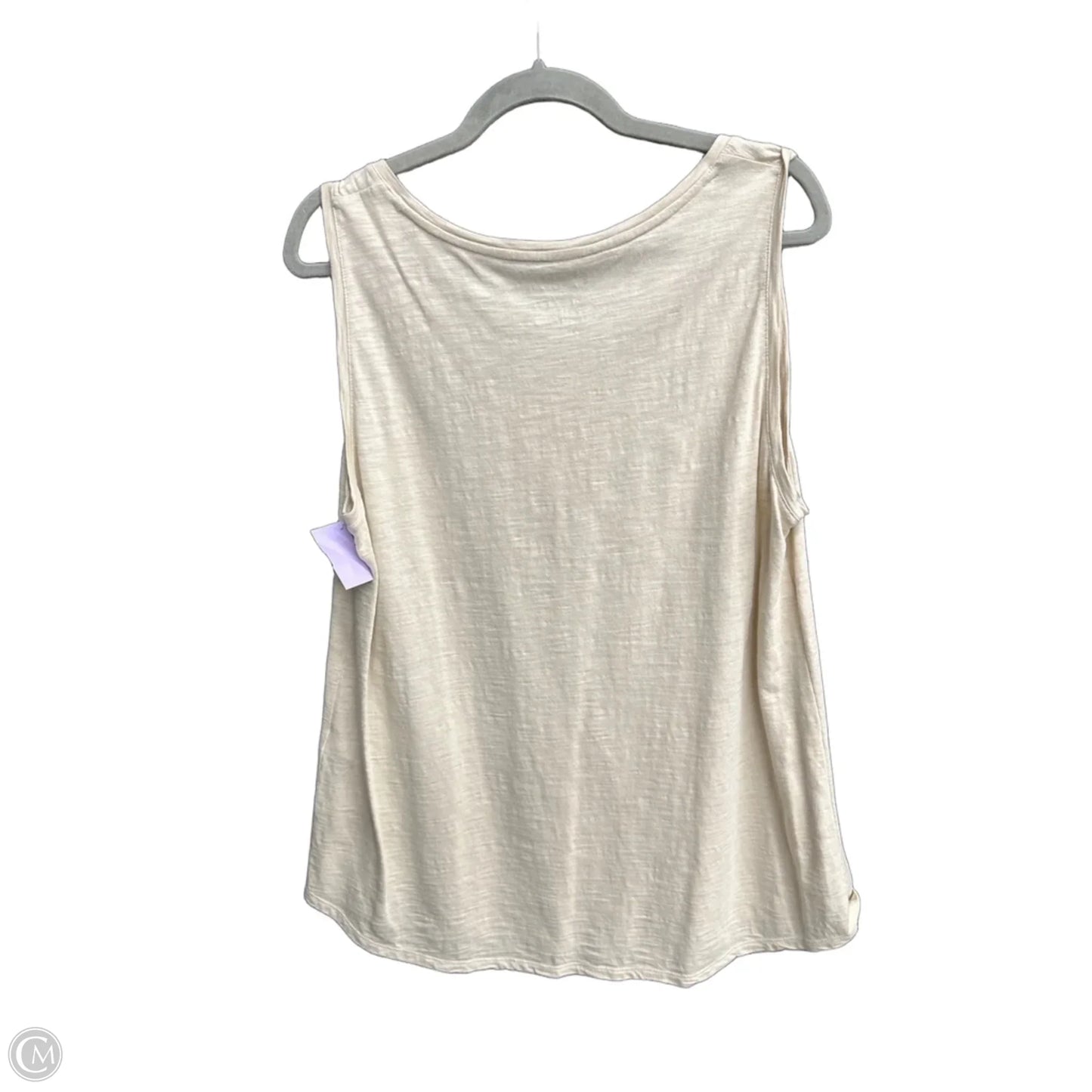 Top Sleeveless By Chicos In Beige, Size: 1x