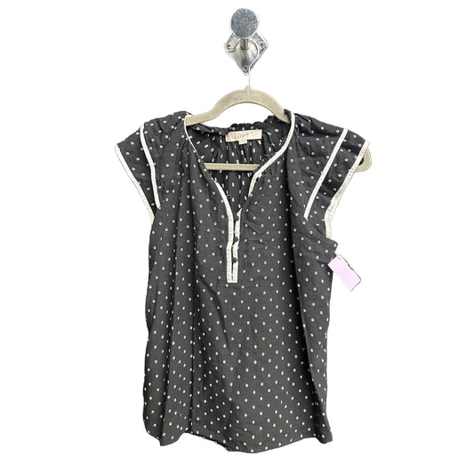Top Sleeveless By Loft In Black & White, Size: Xs