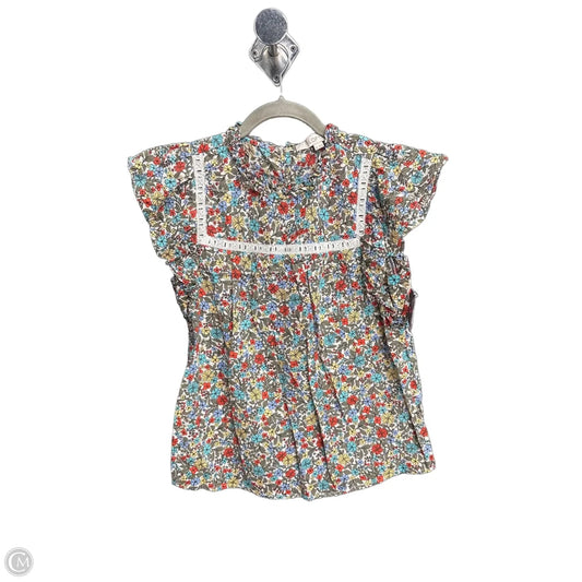 Top Sleeveless By Loft In Floral Print, Size: Xs