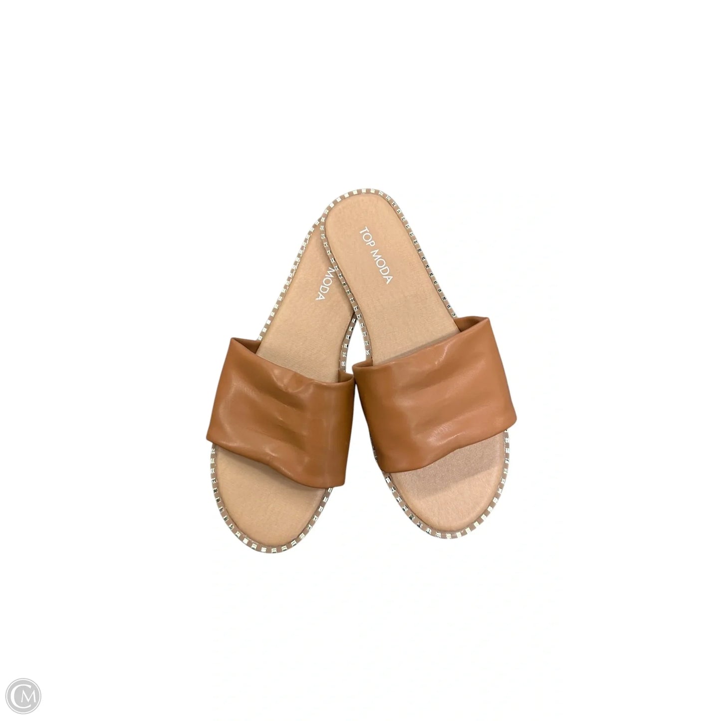 Sandals Flats By Top Moda In Brown, Size: 7