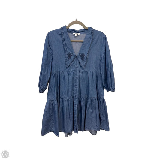 Dress Casual Short By Bb Dakota In Blue Denim, Size: S