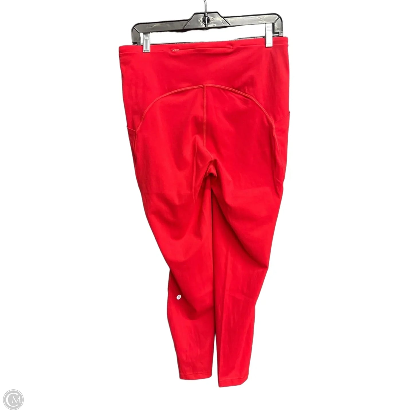 Athletic Leggings By Lululemon In Red, Size: L