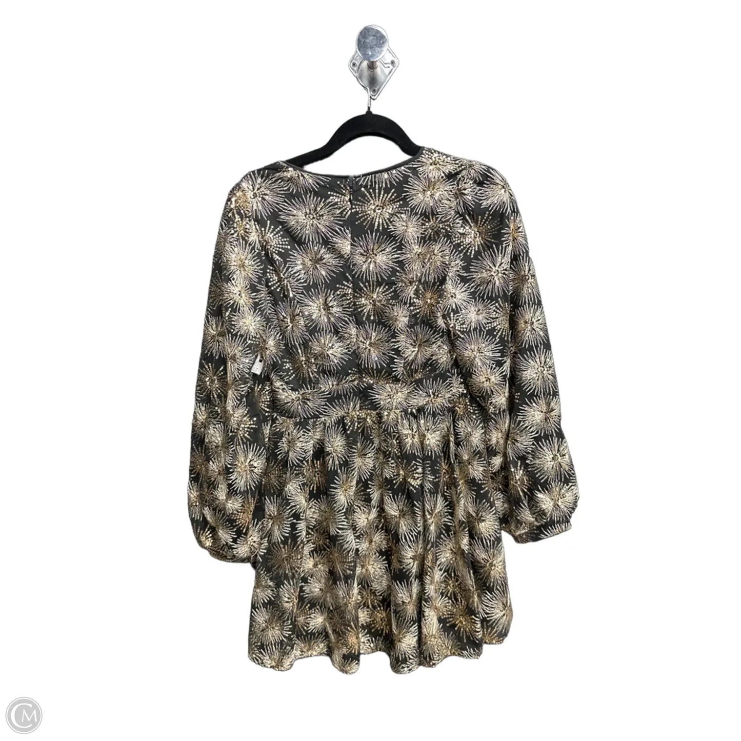 Dress Party Short By Flying Tomato In Black & Gold, Size: S