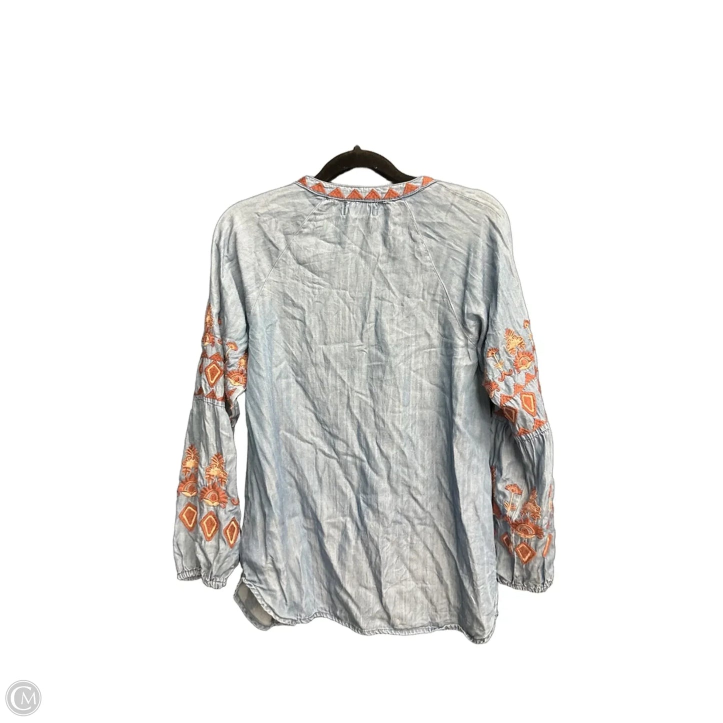 Top Long Sleeve By Altard State In Blue Denim, Size: S
