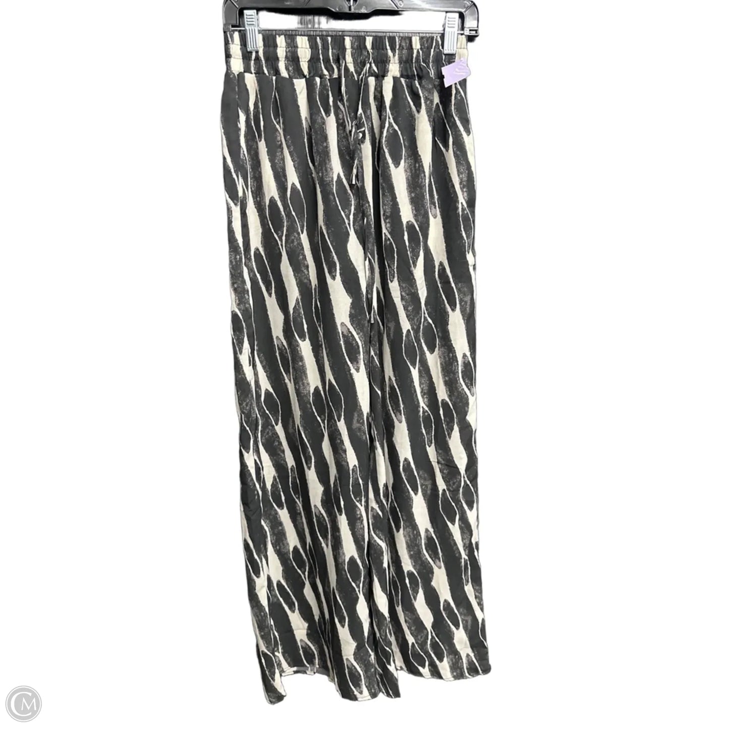 Pants Wide Leg By Entro In Black & Cream, Size: 6